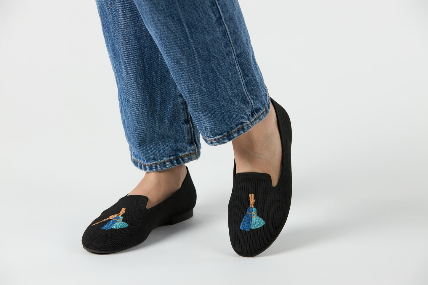 Faro Black Flyknit Loafers