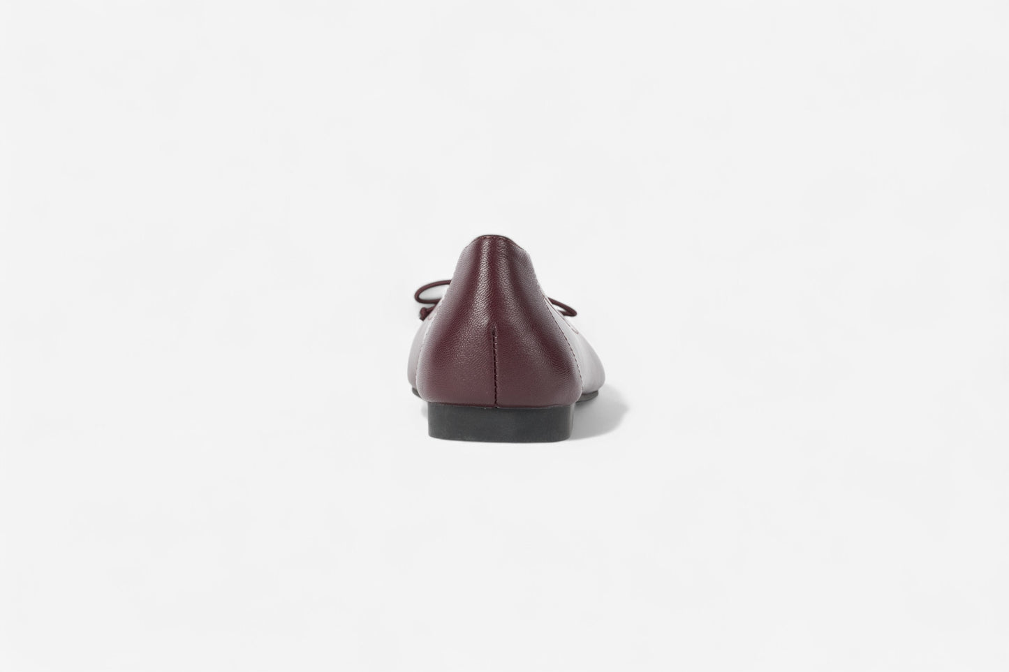 Geneva Burgundy Leather Flats