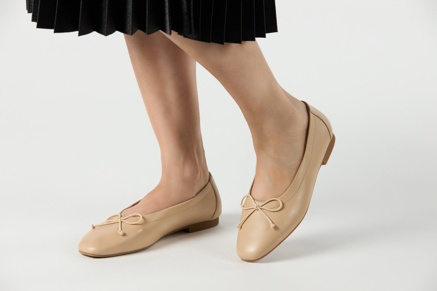 Geneva Ecru Beige Flats