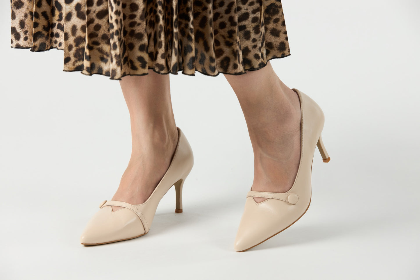 Granada Light Beige Heels