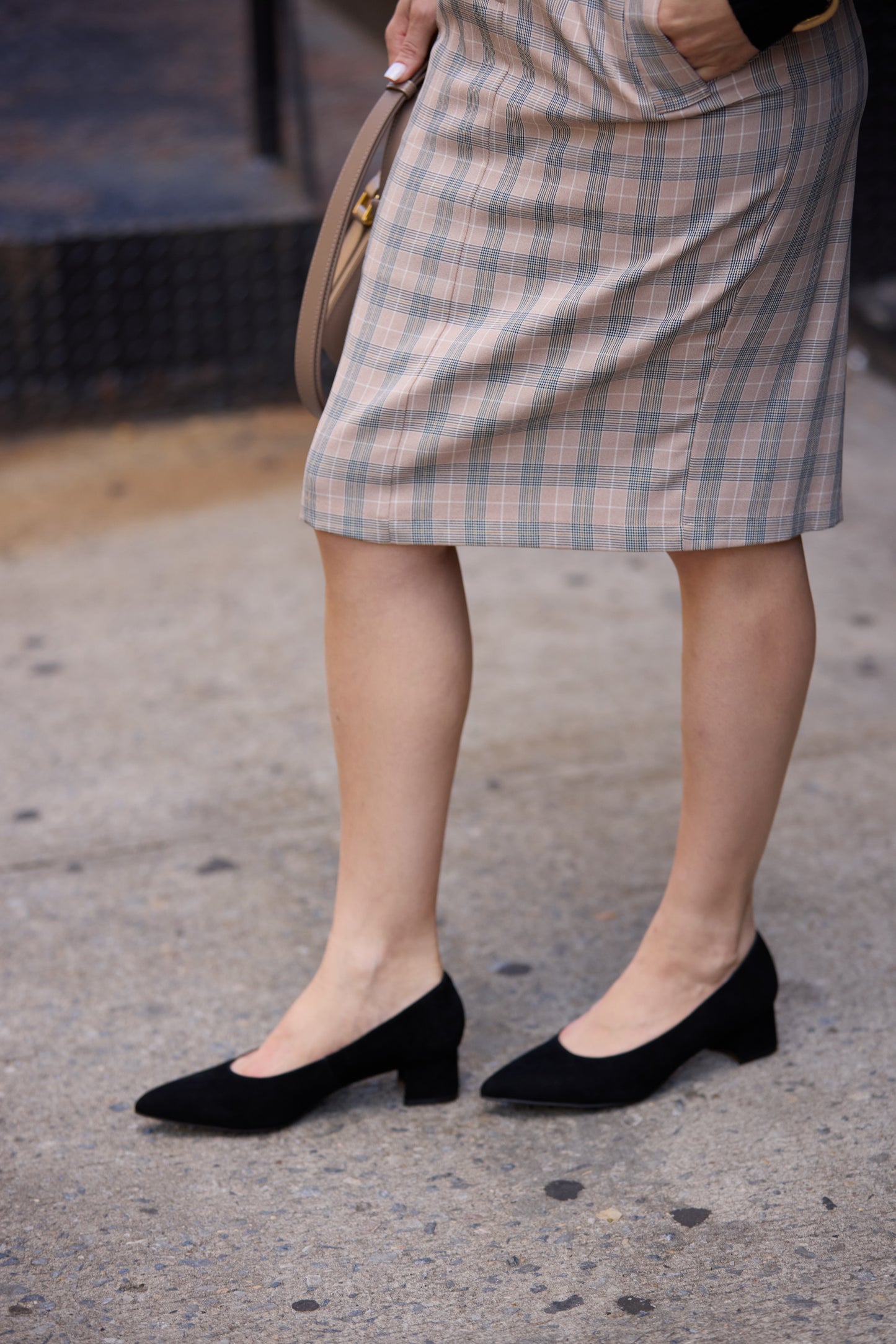 Lisbon Suede Heels Black