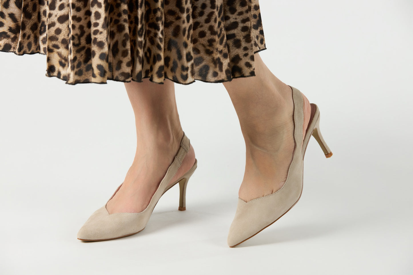 Madison Stone Beige Heels