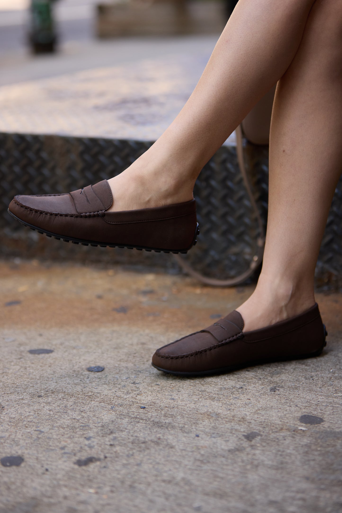 Madrid Brown Nubuck Driver Mocassin