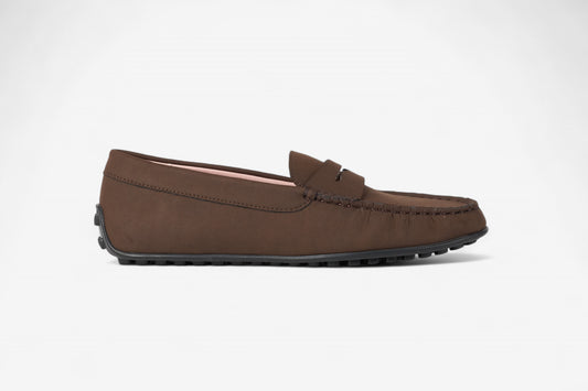 Madrid Brown Nubuck Driver Mocassin