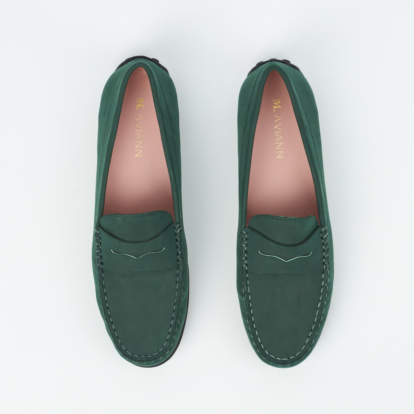 Madrid Green Nubuck Driver Mocassin