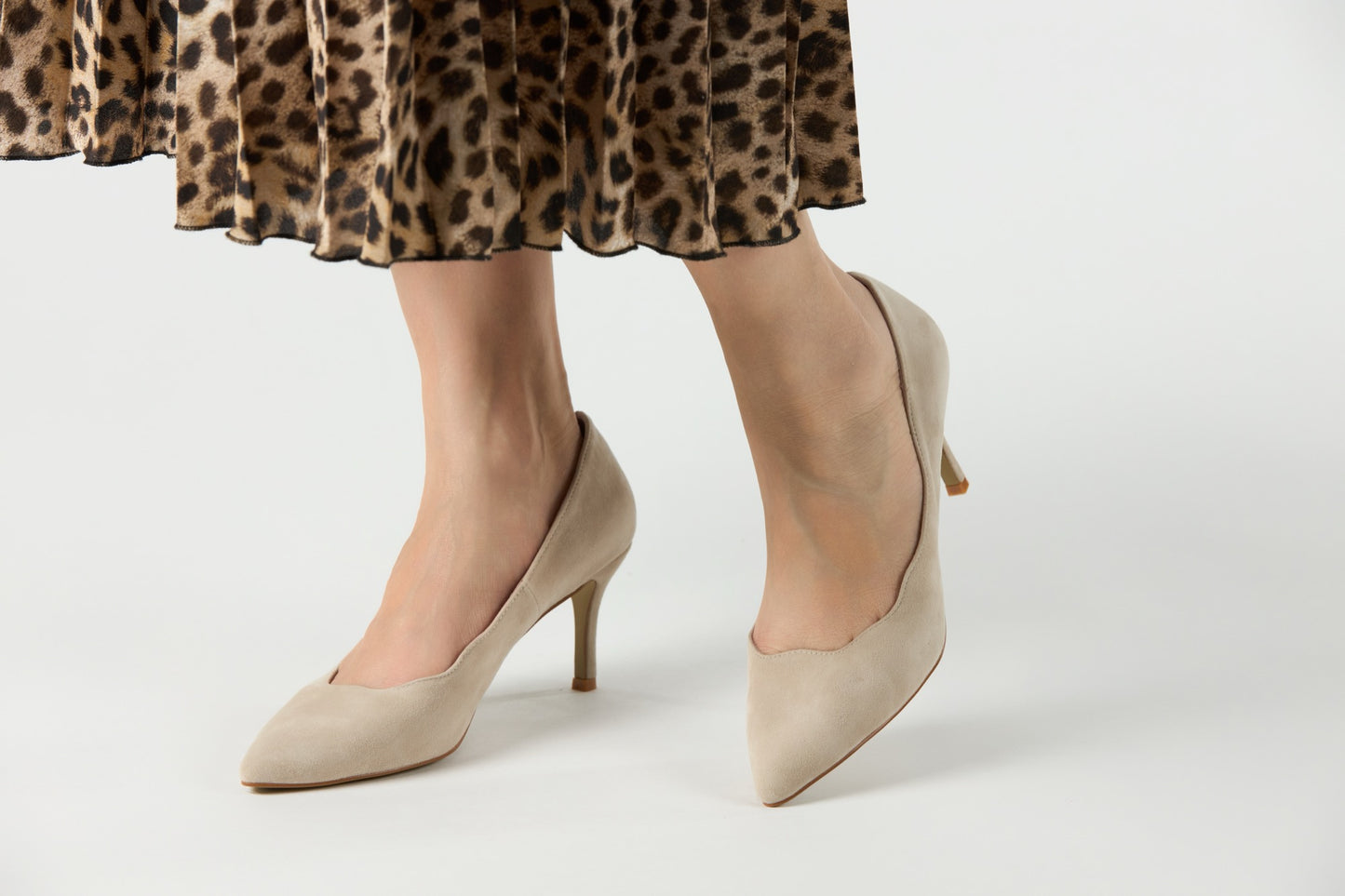 Malibu Stone Beige Heels