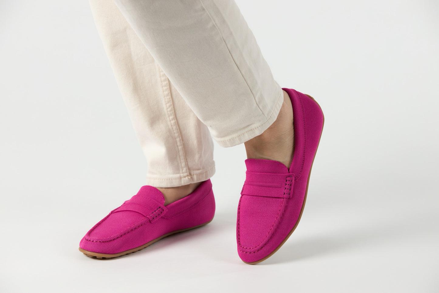 Madrid Fuchsia Flyknit Loafers