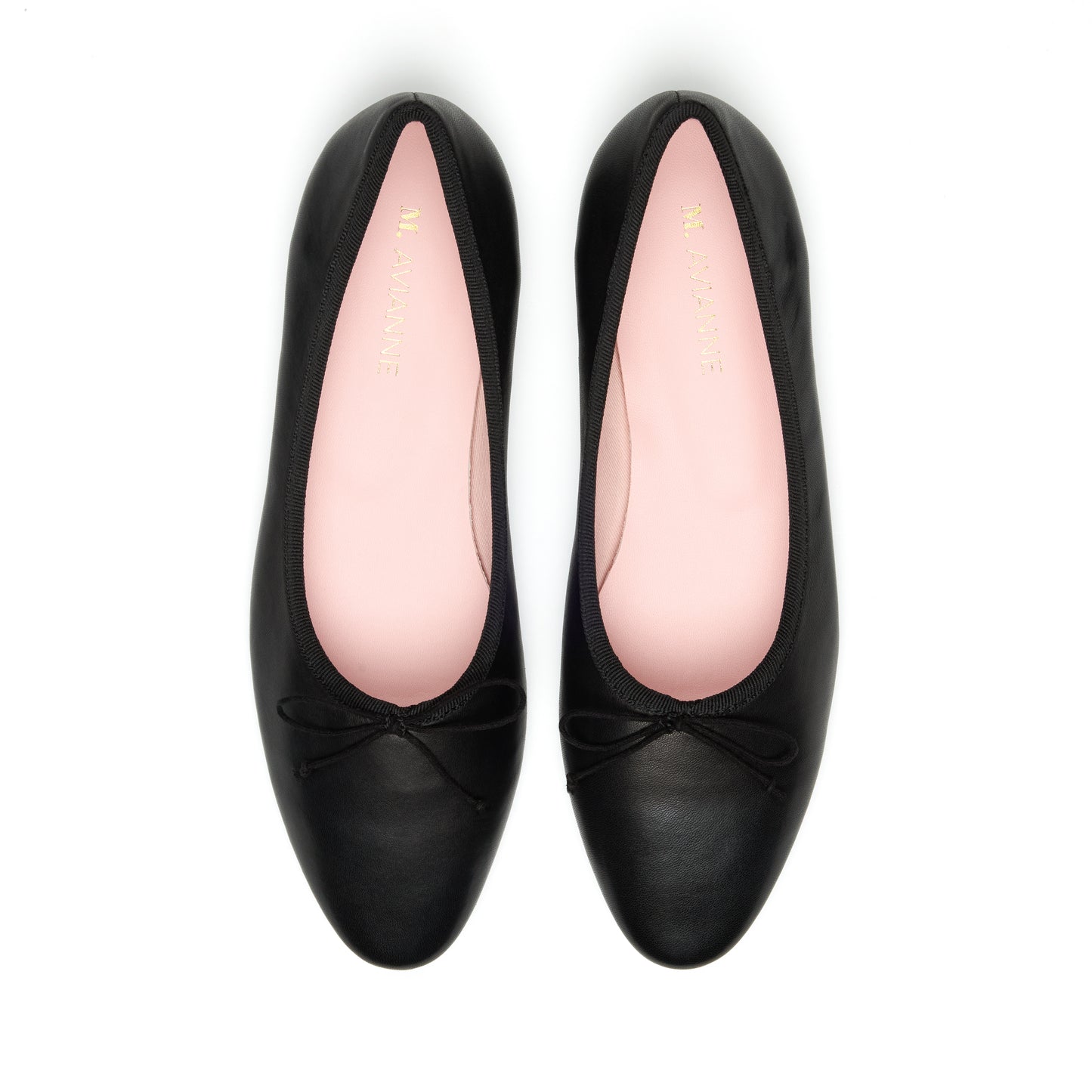 Top view of Venice Flats Black – Women's Ballet Flats