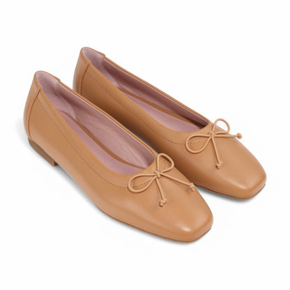 Geneva Summer Tan Flats