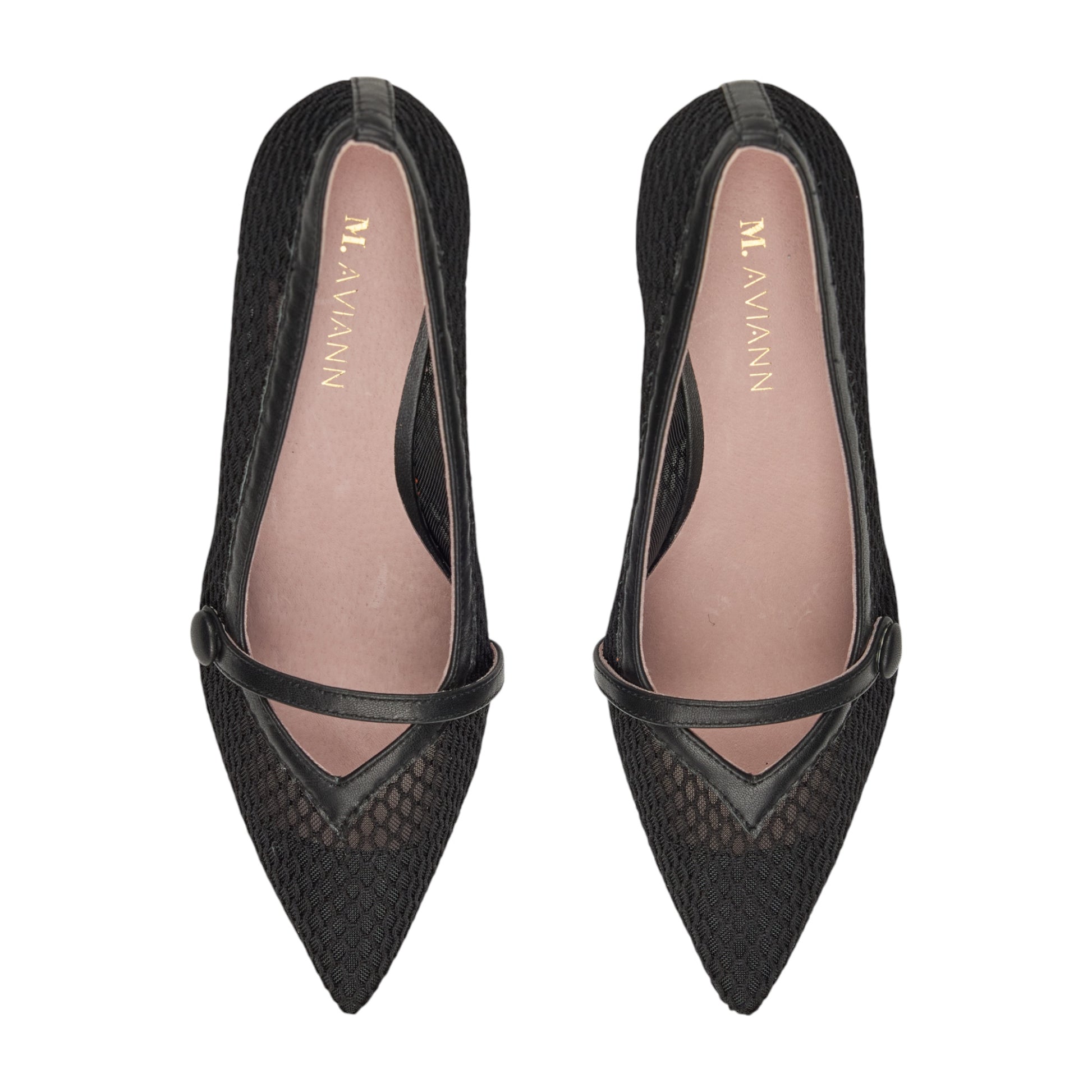 Granada Black Mesh Net Heels