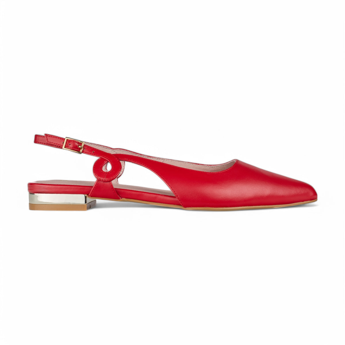 Hampton Red Rojo Sling Back Flats – M. Aviann