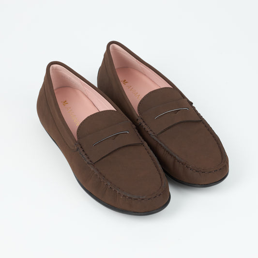 Madrid Brown Nubuck Driver Mocassin