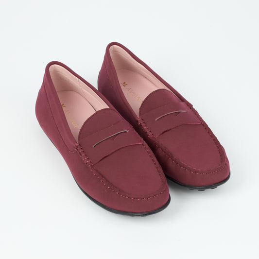 Madrid Burgundy Nubuck Driver Mocassin