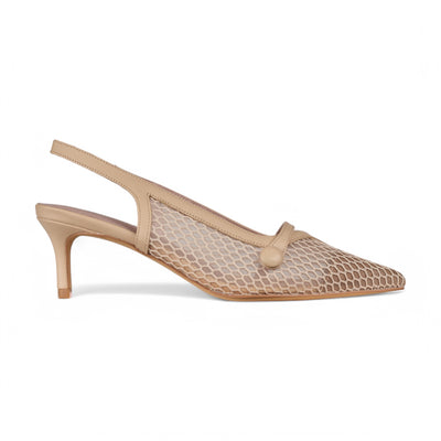 Manila Ecru Beige Mesh Net