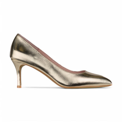 Paris Gold Metallic Heels
