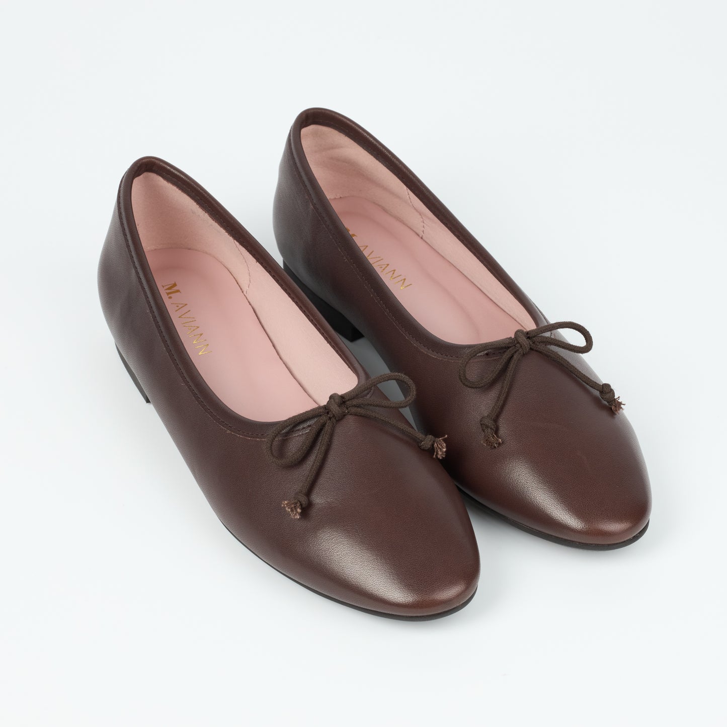 Roma Brown Elegant Leather Flat